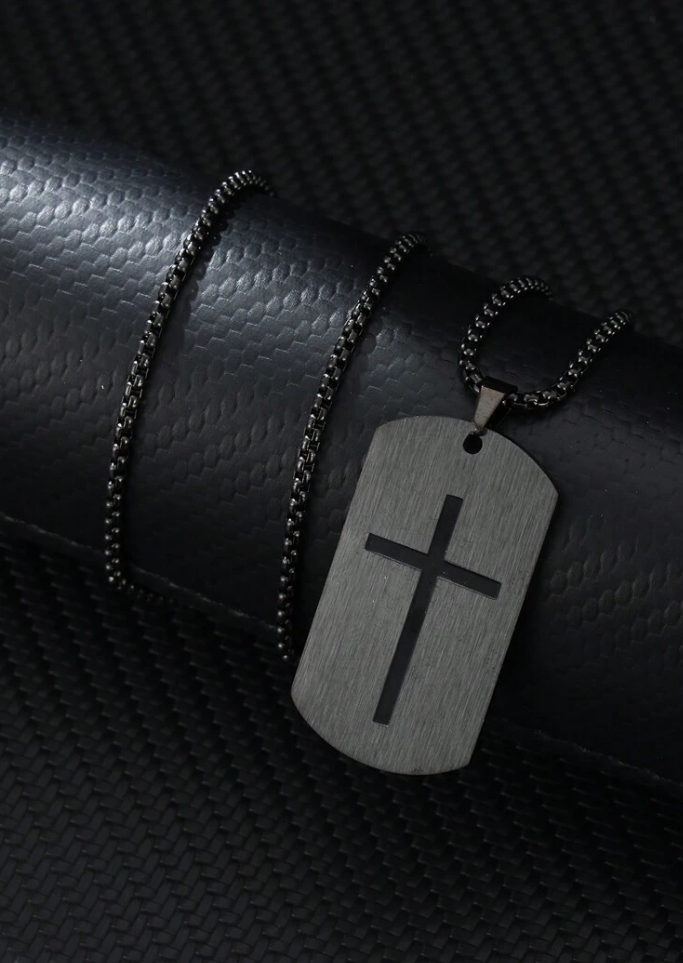 Men's Stainless Steel Cross Necklace
