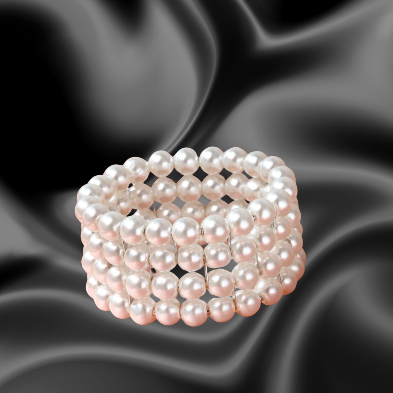 1pc Women's Handmade Beaded Pearl Bracelet