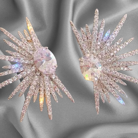 Sparkling Rhinestone Winged shaped Earrings